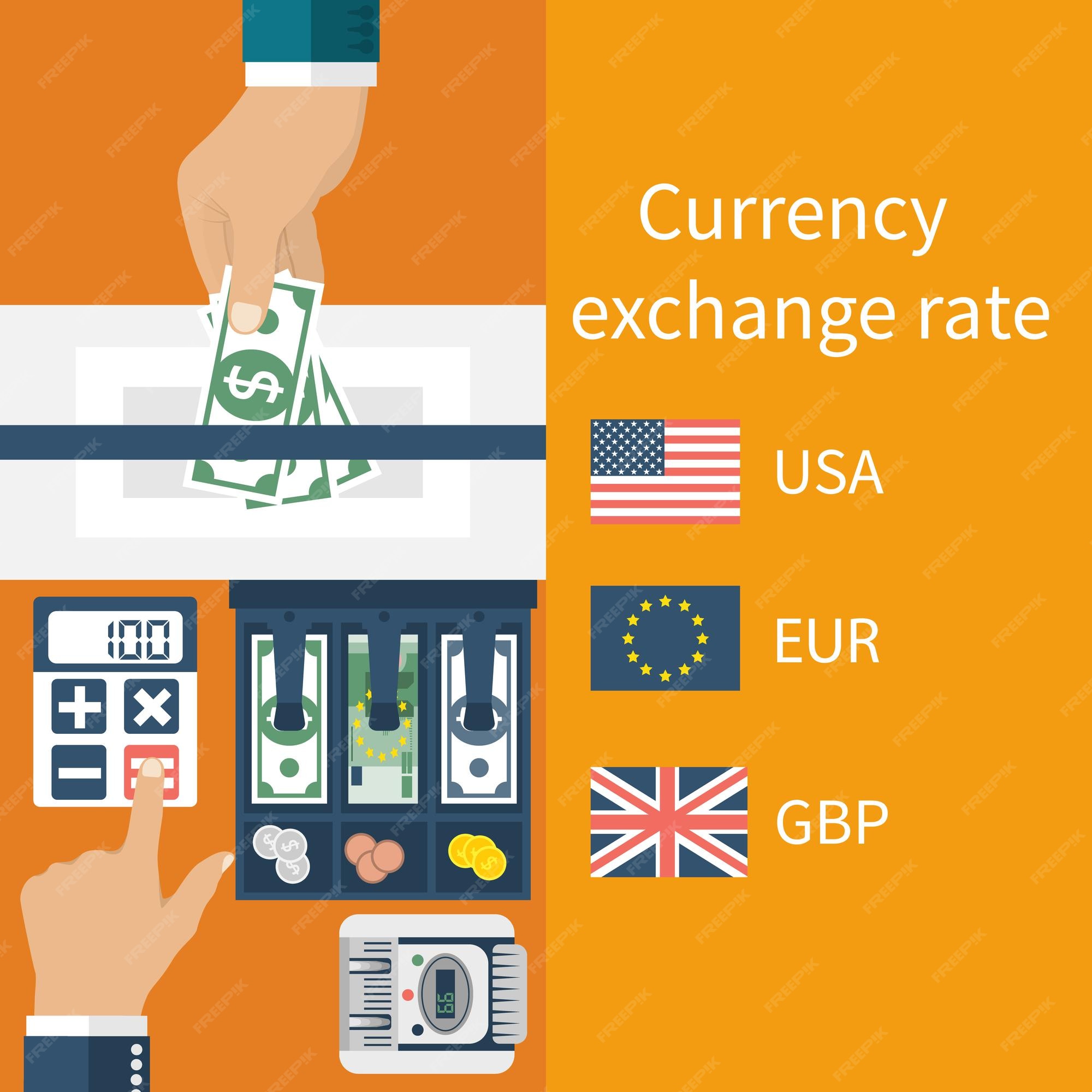 premium-vector-currency-exchange-concept-currency-exchange-rate