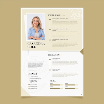 Premium Vector | Curriculum vitae editorial template