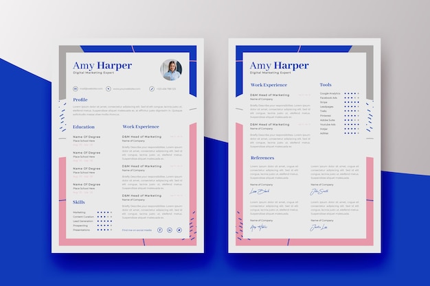 Free Vector | Curriculum vitae modern template