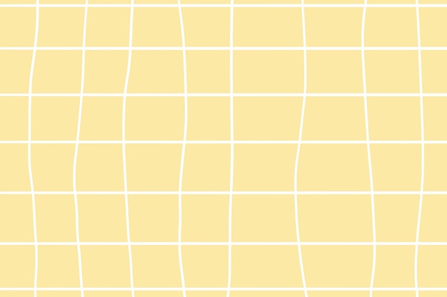Free Vector Cursive Grid Yellow Pastel Aesthetic Background