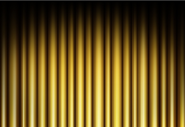 Premium Vector | Curtain of golden background