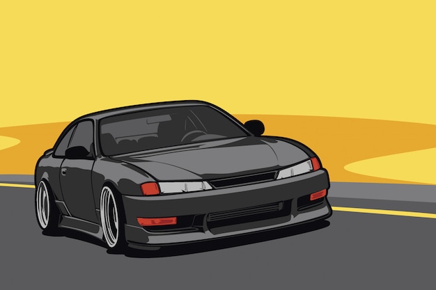 Premium Vector | Custom car illustration