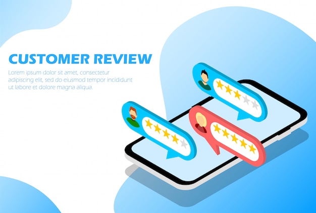 Premium Vector | Customer reviews. feedback. star rating. infographics ...