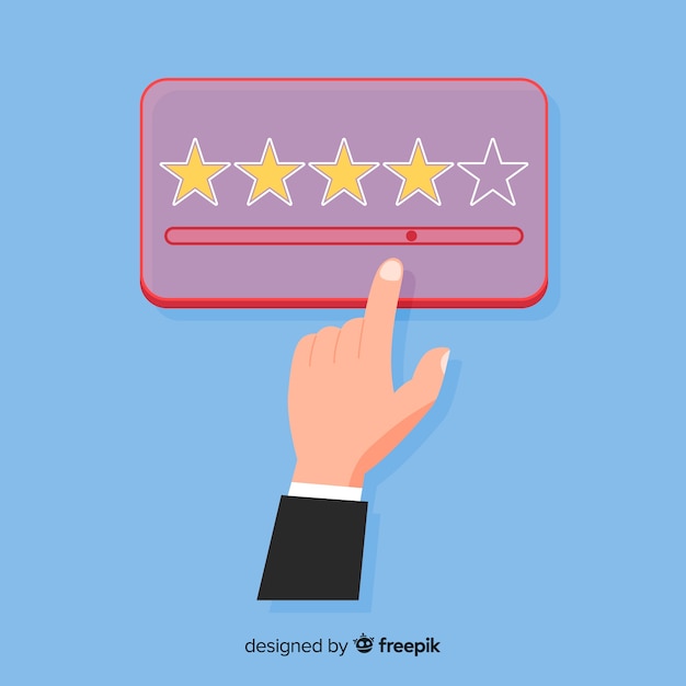 Customer satisfaction design in flat style Free Vector