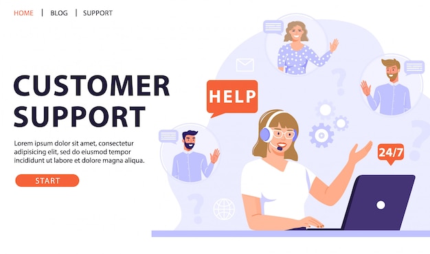Download Free Customer Service Online Assistant Or Call Center Concept Premium Vector Use our free logo maker to create a logo and build your brand. Put your logo on business cards, promotional products, or your website for brand visibility.