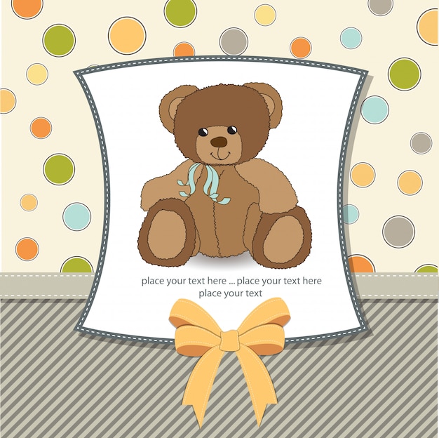 teddy bear and card delivery