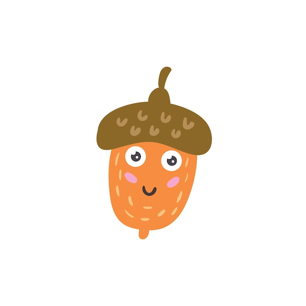 Premium Vector Cute acorn