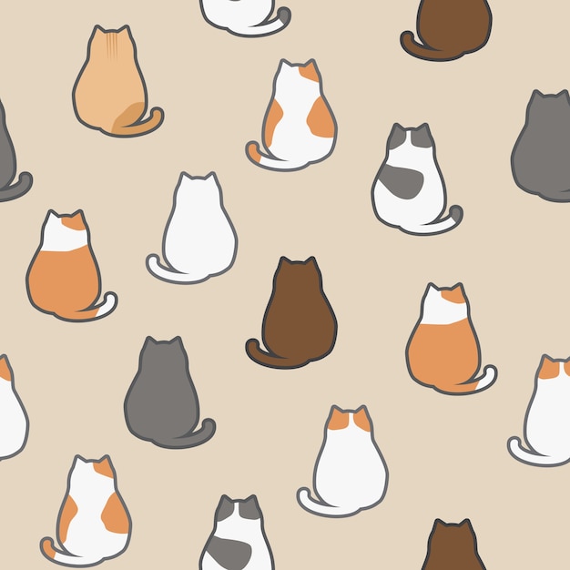 Cute Cat Wallpaper Cartoon Cartoon Cat Wallpapers Wallpaper Cave