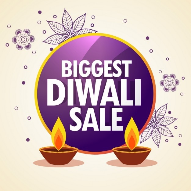 Cute and elegant discount voucher for\
diwali