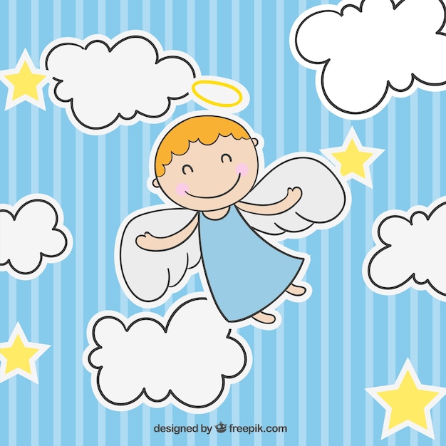 Download Cute angel | Free Vector