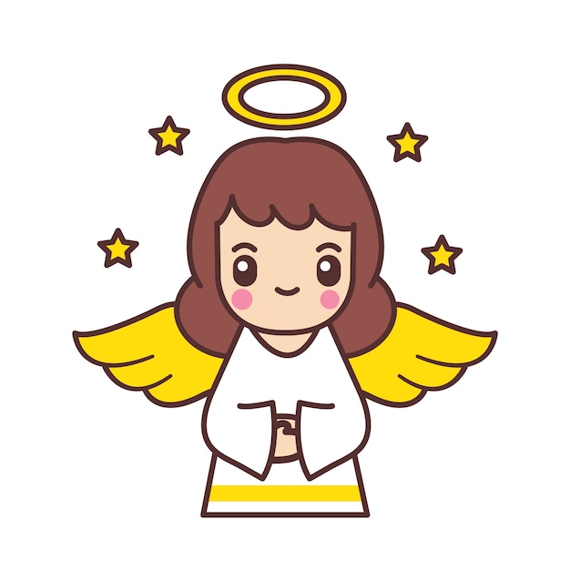 Premium Vector | Cute angels cartoon