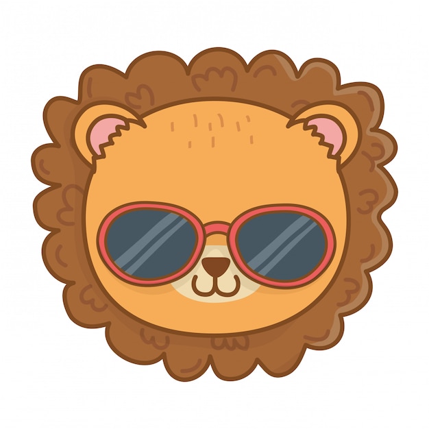 Download Cute animal face cartoon Vector | Free Download