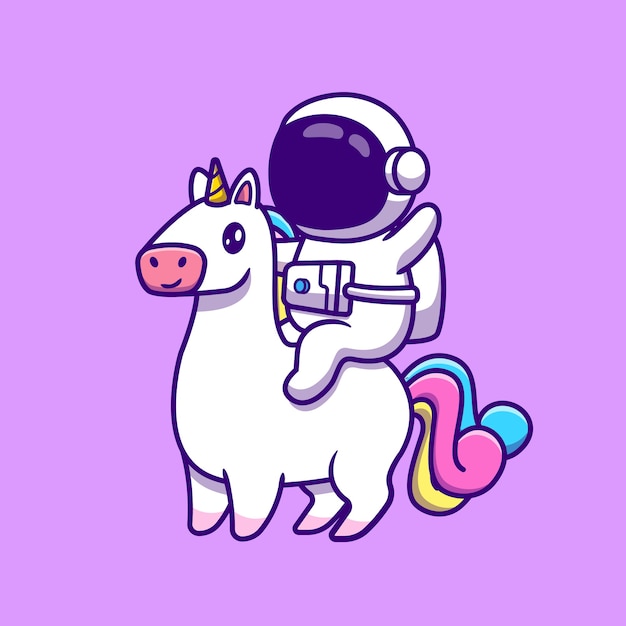 astronaut riding a unicorn