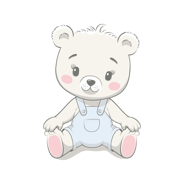 Download Cute baby bear cartoon | Premium Vector
