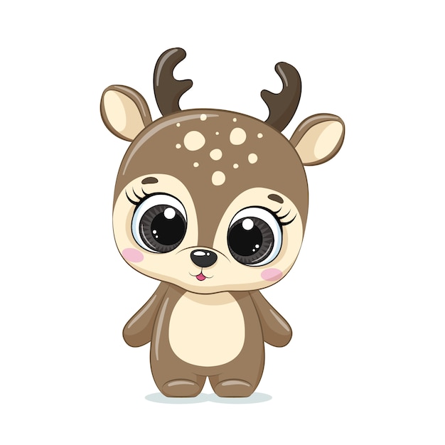 Premium Vector | Cute baby deer.