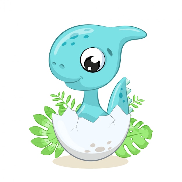 Download Cute baby dinosaur illustration. illustration for baby ...