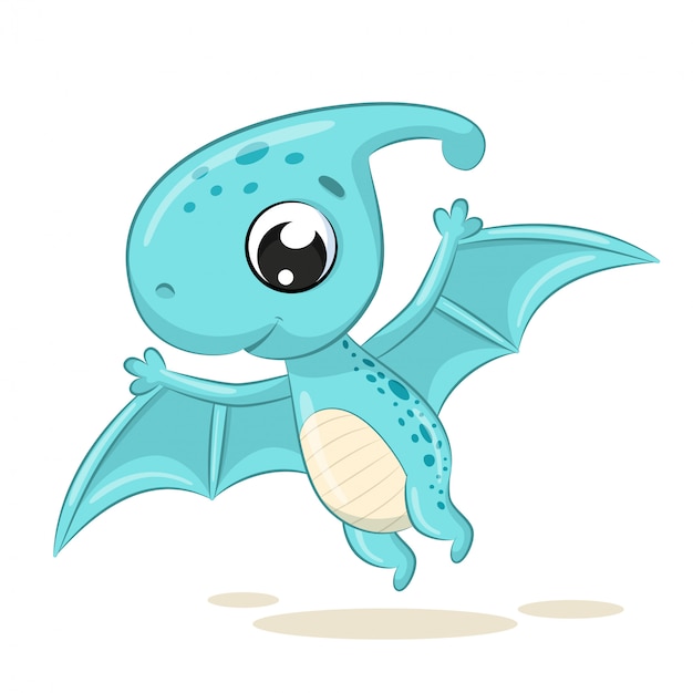 Download Cute baby dinosaur illustration. | Premium Vector
