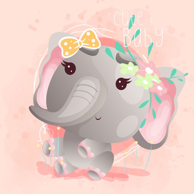 Free Free 177 Cute Baby Elephant Svg SVG PNG EPS DXF File