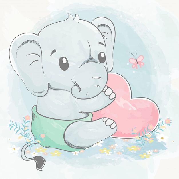 Free Free 309 Cute Baby Elephant Svg SVG PNG EPS DXF File