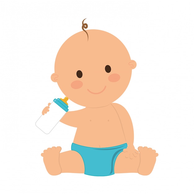 Download Cute baby icon | Premium Vector