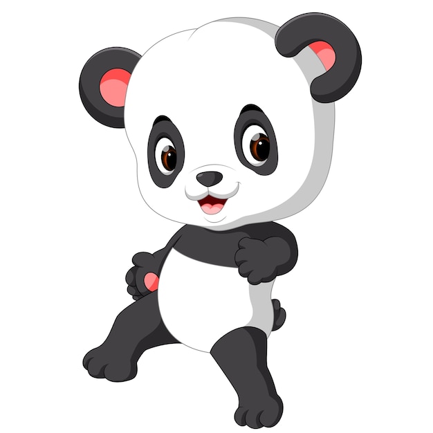 Premium Vector Cute Baby Panda Cartoon