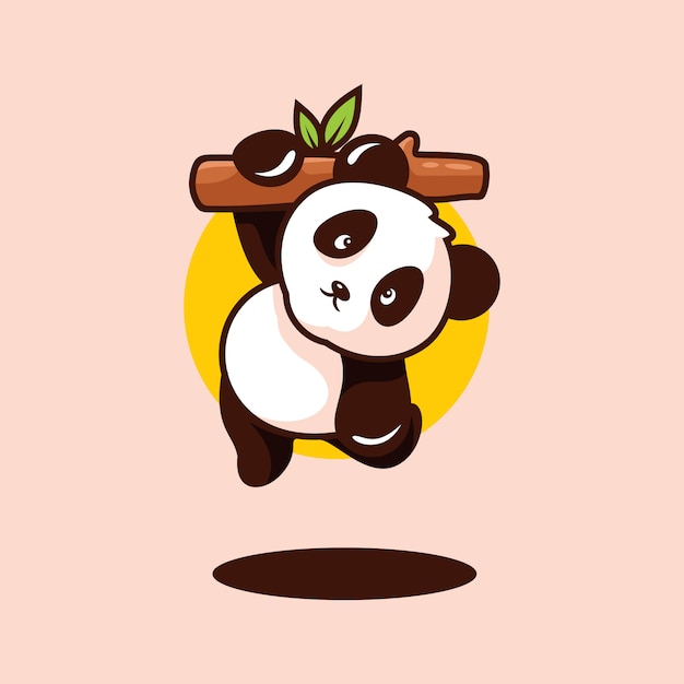 Premium Vector Cute Baby Panda Clipart Isolated