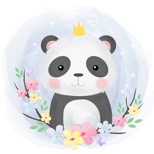Download Premium Vector | Cute baby panda