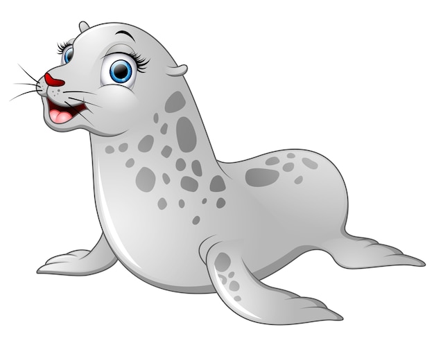 Premium Vector | Cute baby seal cartoon