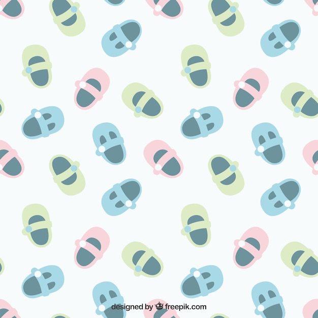Download Cute baby shoes pattern | Free Vector