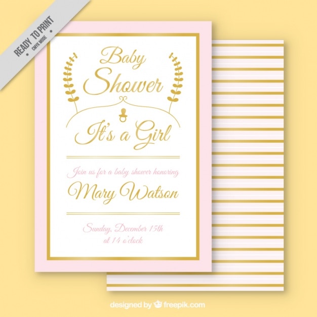 Cute Baby Shower Invitations Templates 5