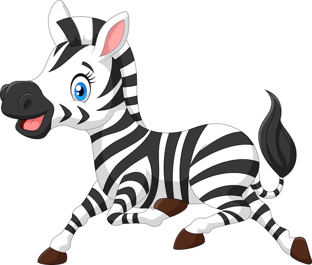 Download Cute baby zebra | Premium Vector