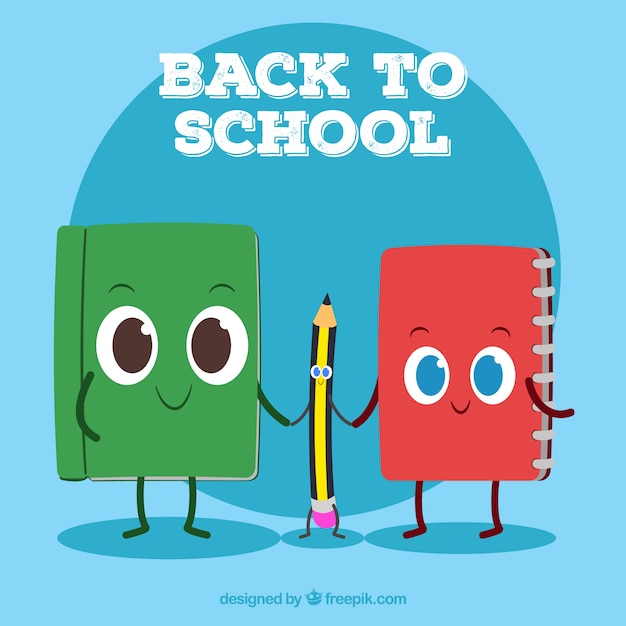 Cute back to school background | Free Vector