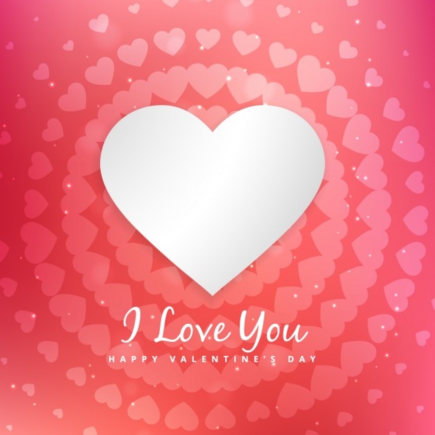 Cute background of valentines day | Free Vector