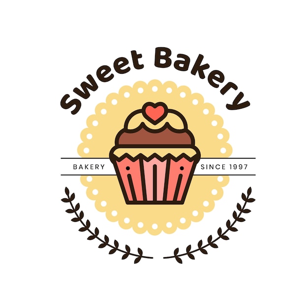 Download Blank Cake Logo Templates PSD - Free PSD Mockup Templates