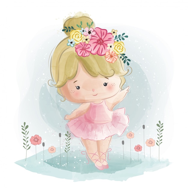 Premium Vector Cute Ballerina 0656