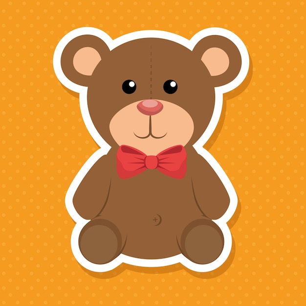 Download Cute bear baby icon vector illustration design Vector ...