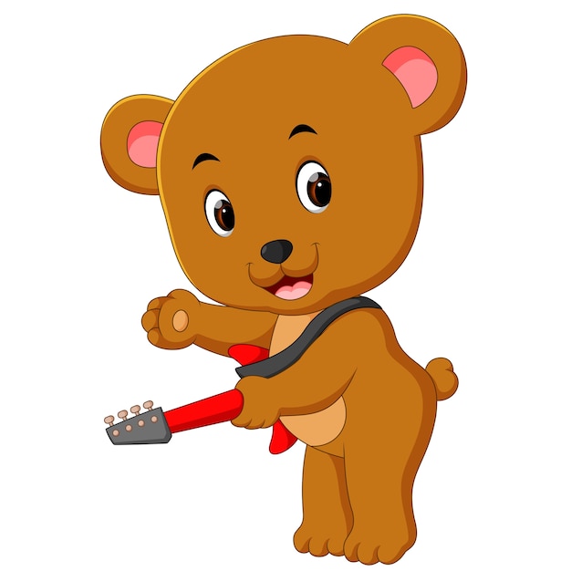 guitar teddy bear