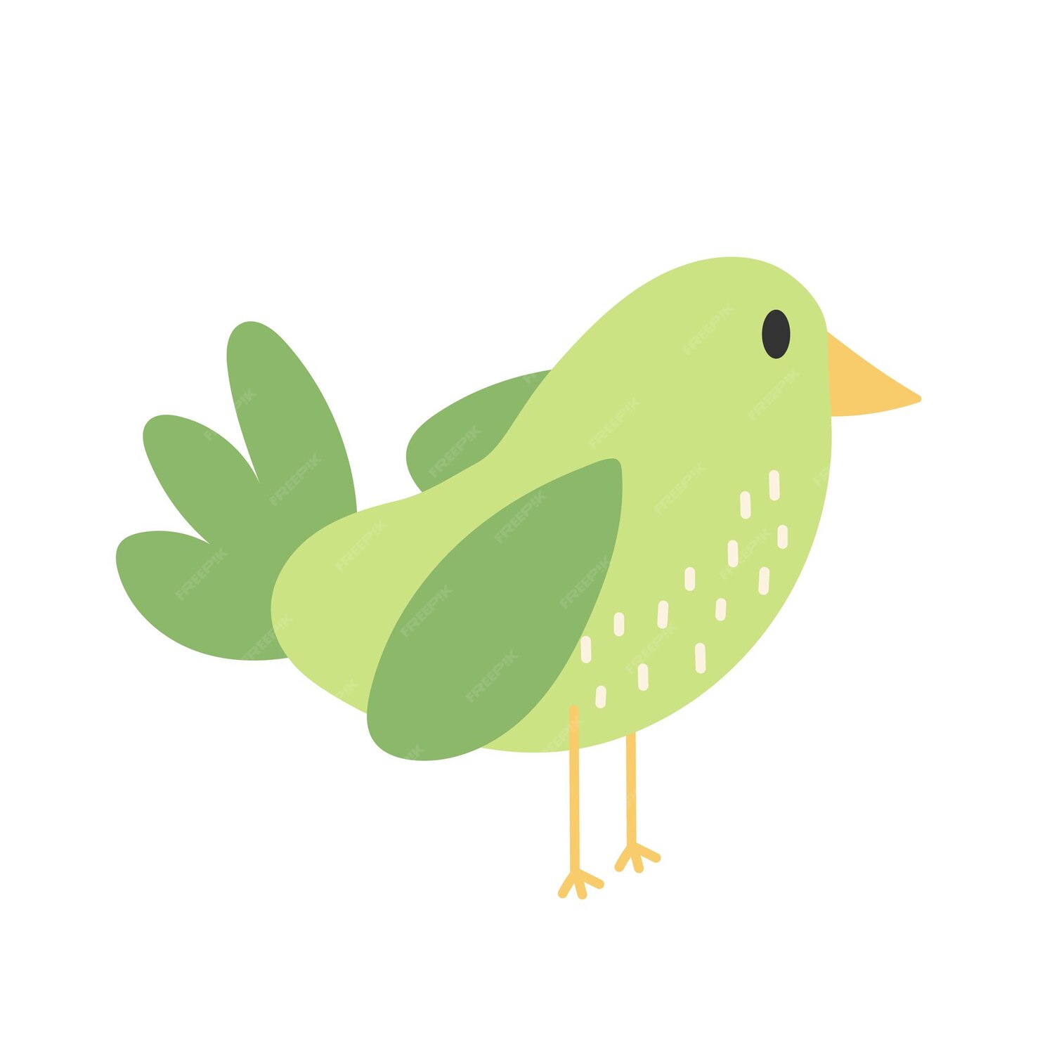 Premium Vector | Cute bird animal cartoon vector in hand drawn simple ...