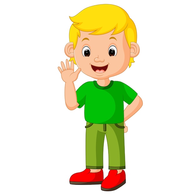 Premium Vector | Cute boy cartoon