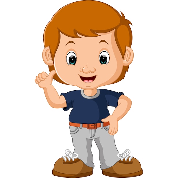 Premium Vector | Cute boy cartoon