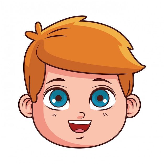 Download Premium Vector | Cute boy face cartoon
