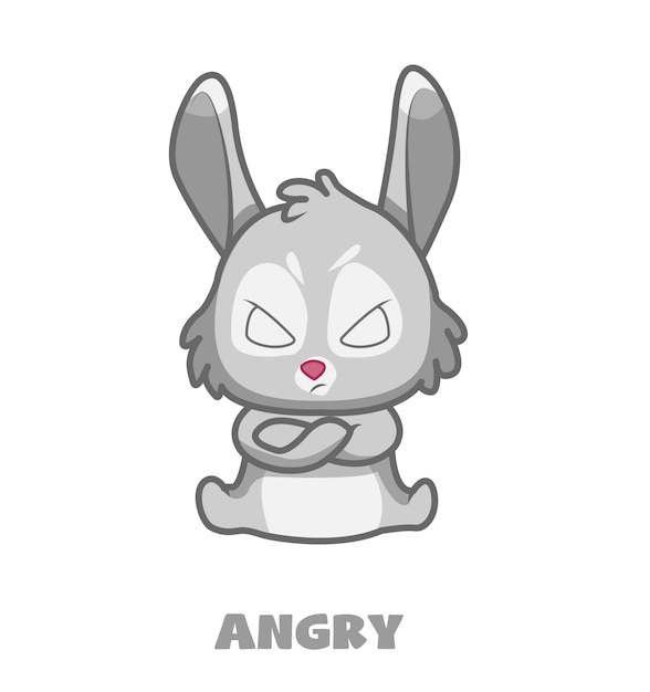 Download Free Cute Bunny Rabbit Mascot Cartoon Character Angry Premium Vector Use our free logo maker to create a logo and build your brand. Put your logo on business cards, promotional products, or your website for brand visibility.