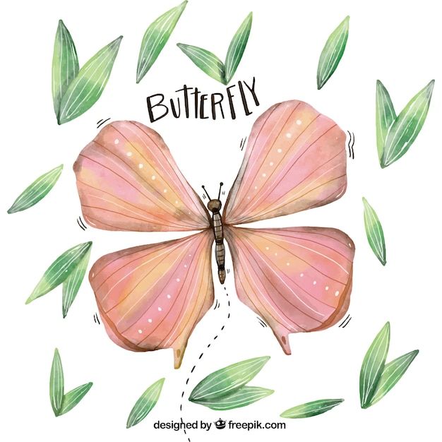 Download Cute butterfly background | Free Vector