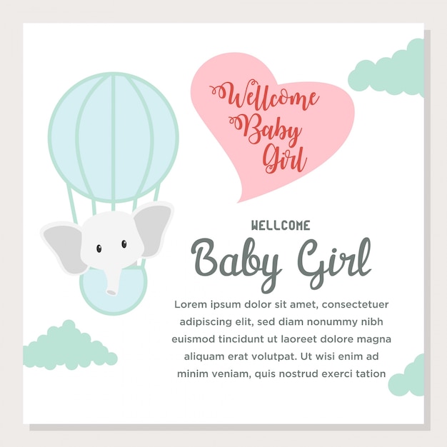 new baby born invitation card