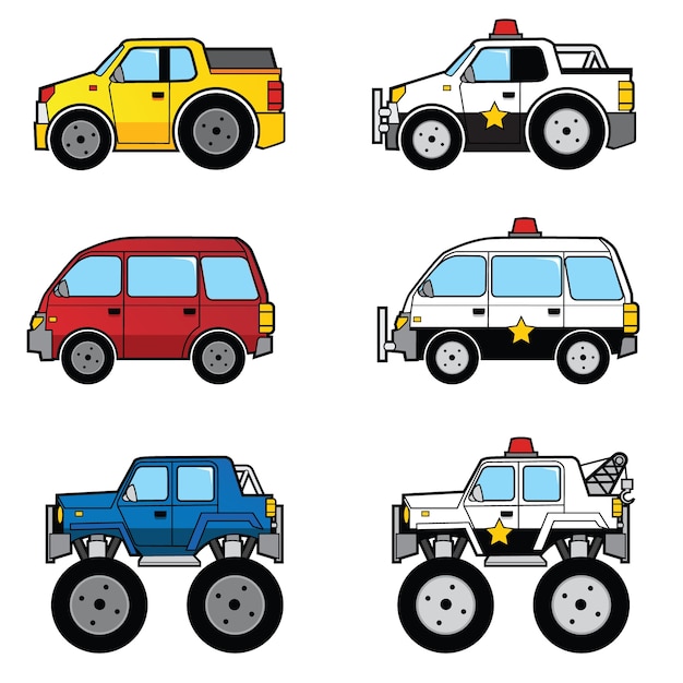 Premium Vector Cute Cartoon Car