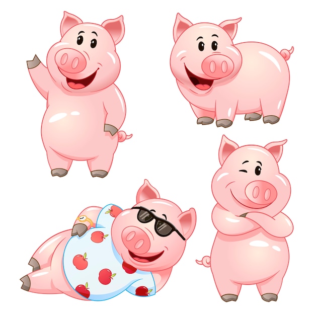 コンプリート 豚 キャラクター イラスト 豚 キャラクター イラスト