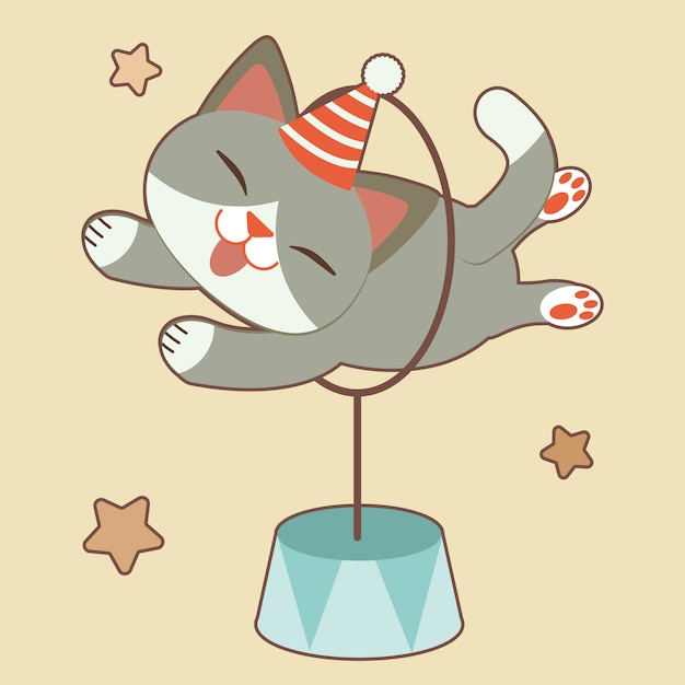 Premium Vector | Cute cat illustration