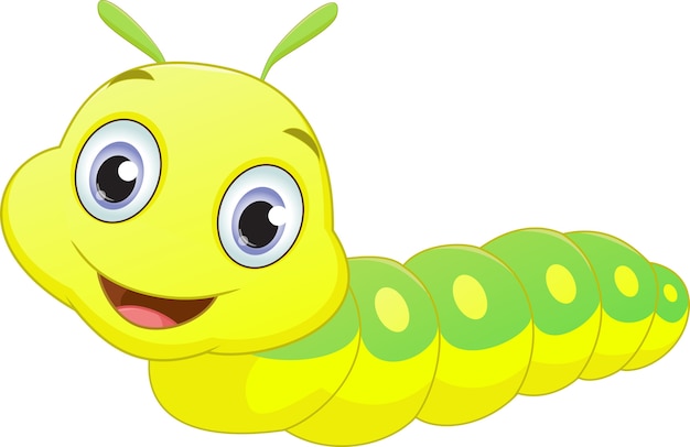 Premium Vector | Cute caterpillar cartoon