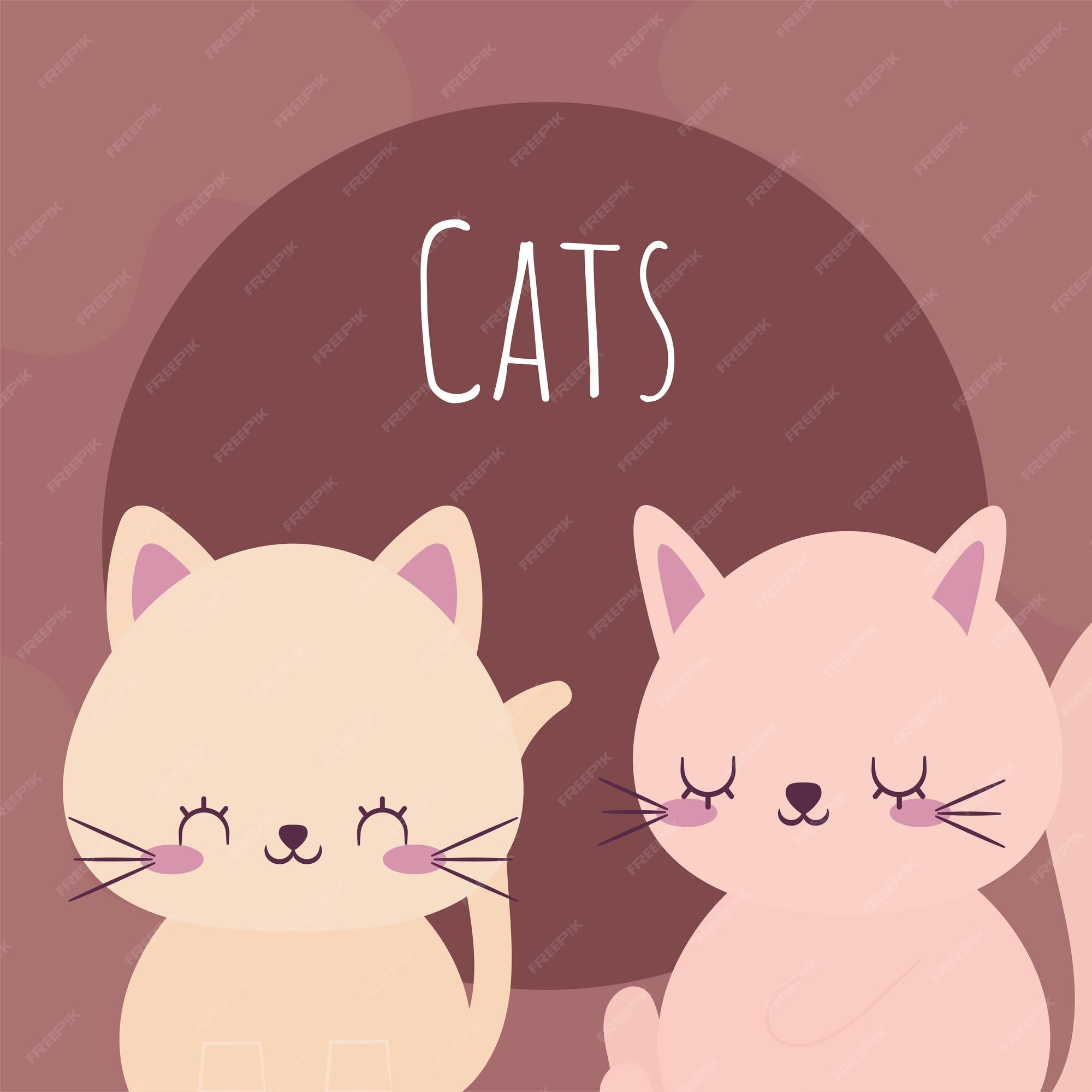 Premium Vector | Cute cats illustration