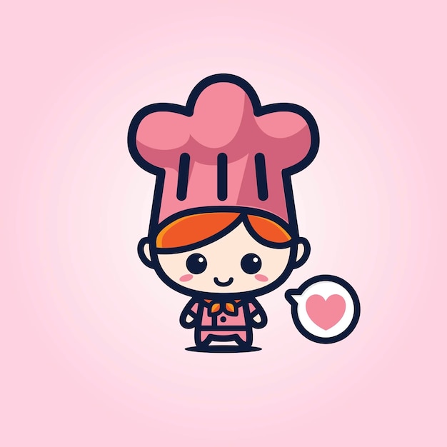 Download Free Cute Chef Mascot Premium Vector Use our free logo maker to create a logo and build your brand. Put your logo on business cards, promotional products, or your website for brand visibility.
